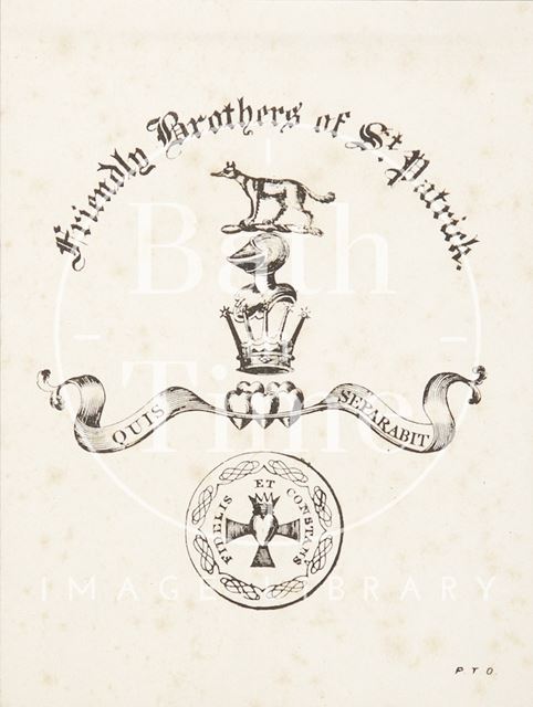 Poster for the Friendly Brothers of St. Patrick c.1900