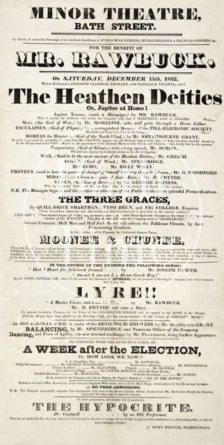 Satirical Election Poster - For the Benefit of Mr. Rawbuck 1832