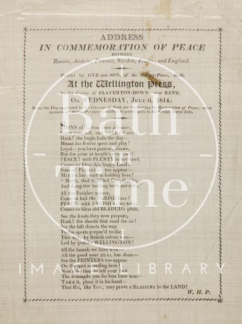 Poem Commemorating Peace 1814, on silk