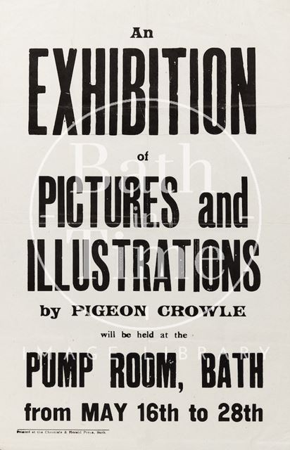 Poster Advertising Exhibition of Pictures and Illustrations