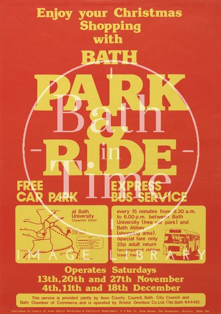 Poster Advertising Bath Park & Ride