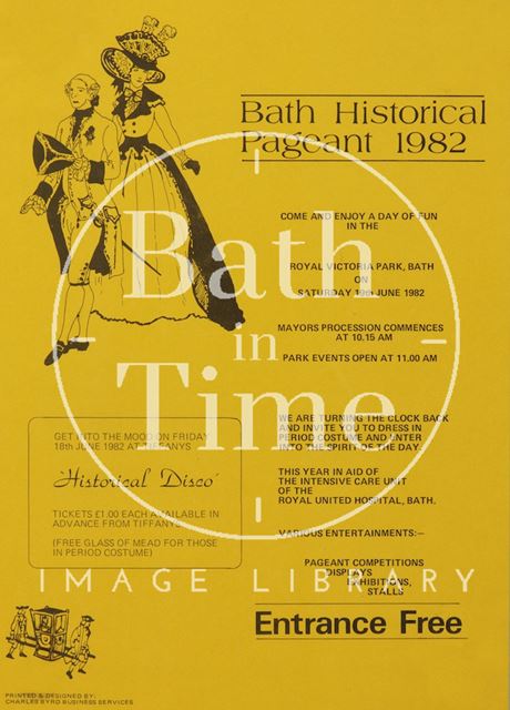 Poster Adverting Bath Historical Pageant 1982