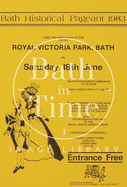 Poster Advertising Bath Historical Pageant 1983