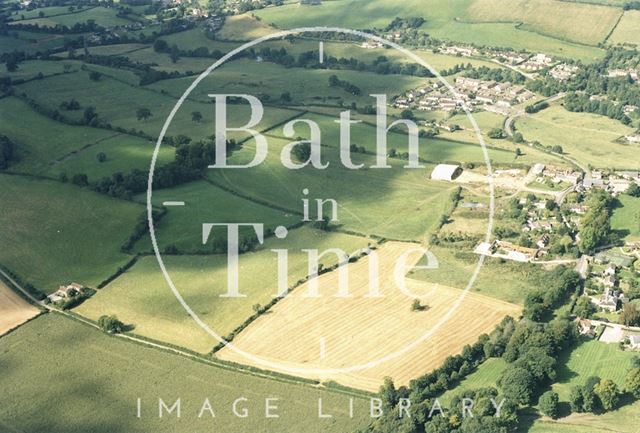 Aerial view of Camerton, Somerset 1993