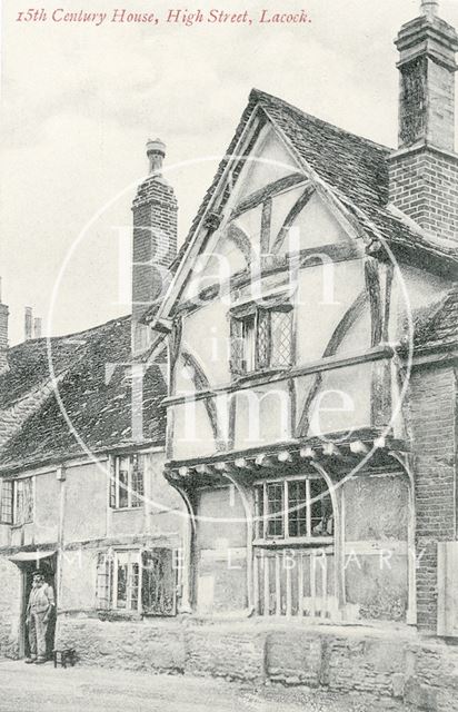 Fifteenth Century House, Lacock, Wiltshire c.1910