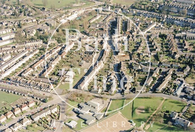 Aerial view, Larkhall, Bath 1995