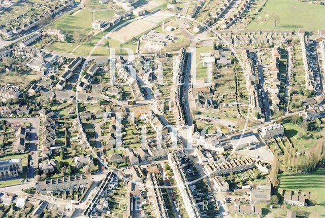 Aerial view, Larkhall, Bath 1995