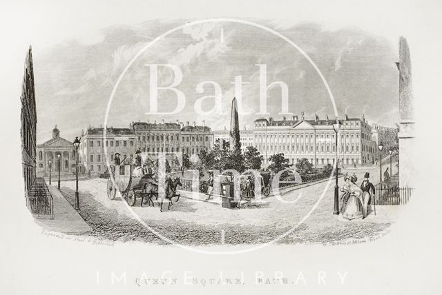 Queen Square, Bath c.1845