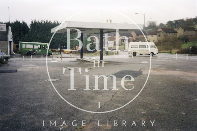 Forecourt and Badgerline Bus, Somer Garage Site, Midsomer Norton, Somerset 1996