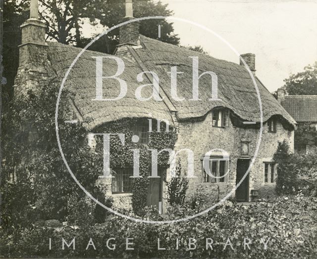 Thatched cottages, Newton St. Loe near Bath c.1900