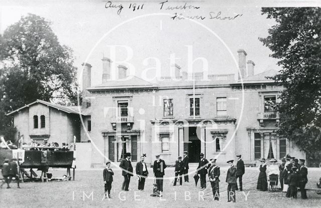 Flower Show at Wood House, Twerton, Bath 1911