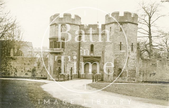 Gateway to Bishop's Palace, Wells, Somerset 1945