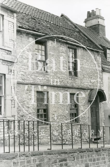 Said to be the oldest House in Weston. Trafalgar Road, Weston, Bath c.1960