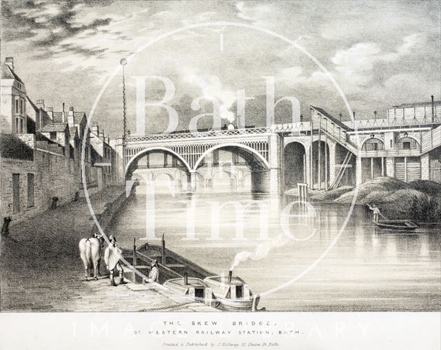 The Skew Bridge, Great Western Railway Station, Bath c.1840