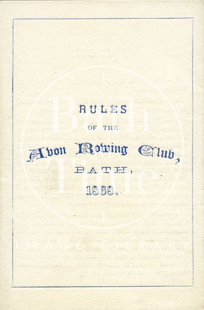 Avon Rowing Club, Bath 1868