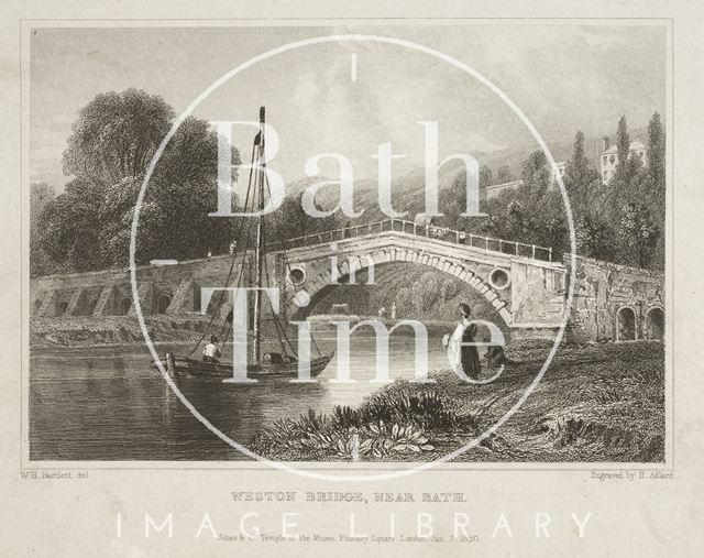 Weston Bridge near Bath 1830