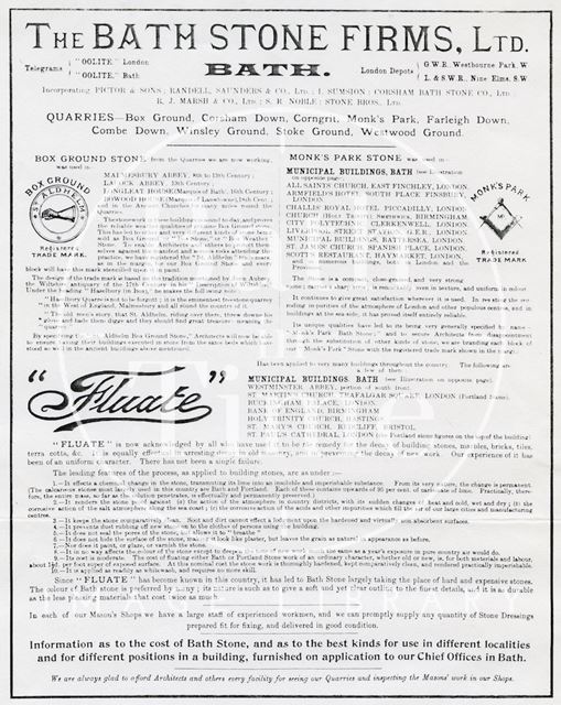 The Bath Stone Firms Ltd., Bath 1895