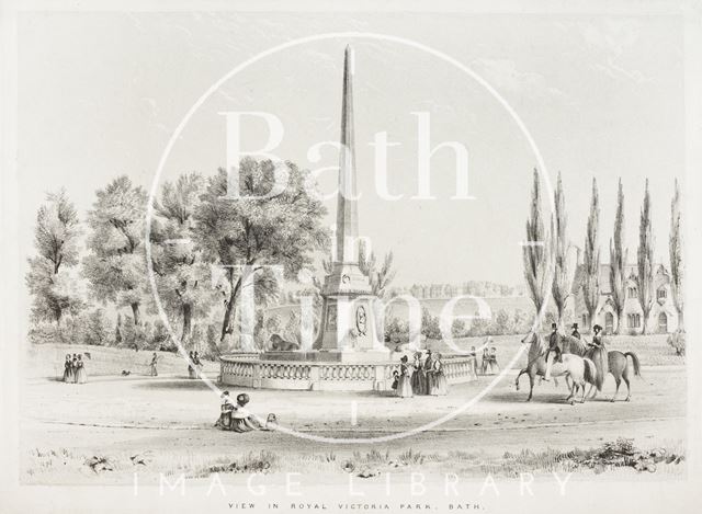 View in Royal Victoria Park, Bath c.1840