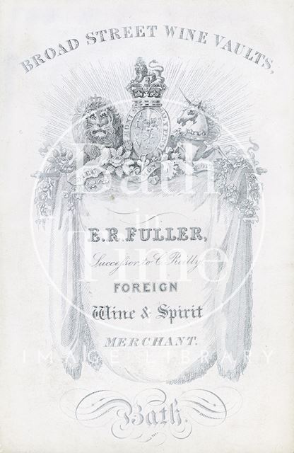 Edwin Richard Fuller (successor to C. Reilly), Broad Street, Bath c.1851