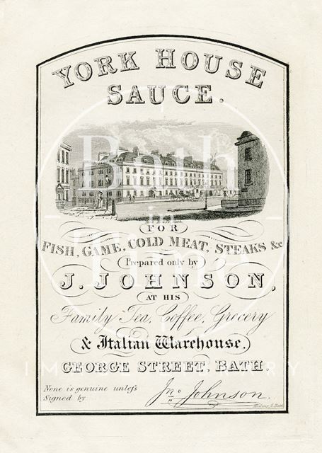 J. Johnson, George Street, Bath 1837