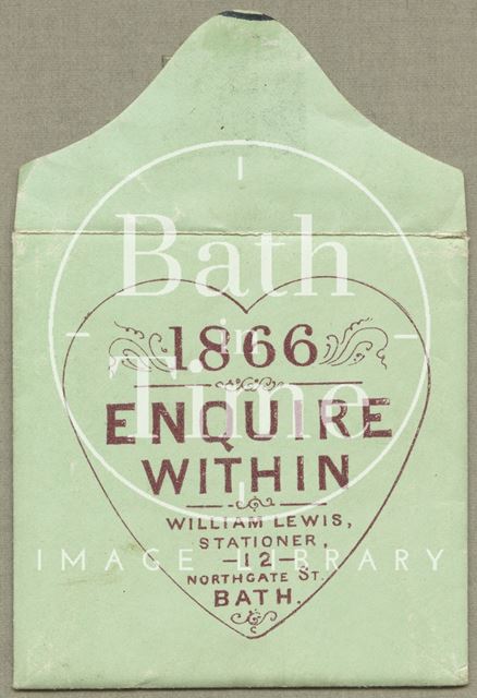 William Lewis, 12, Northgate Street, Bath 1866