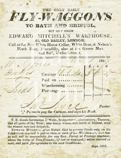 Edward Mitchell's, Saw-close, Bath 1824