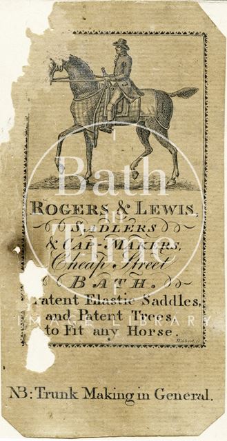 Rogers & Lewis, Cheap Street, Bath 1794