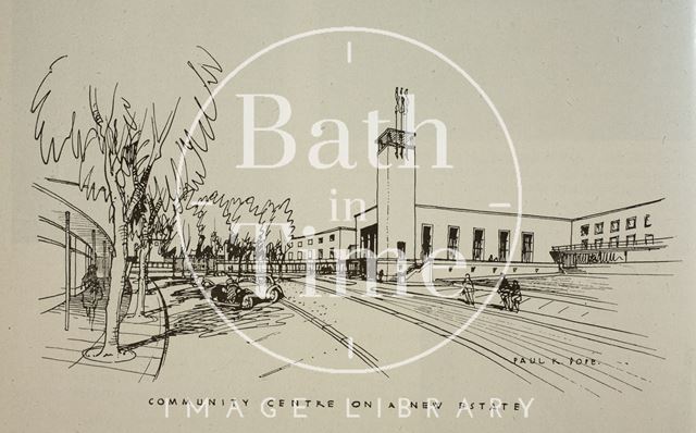 Community Centre on a new estate, Bath 1945