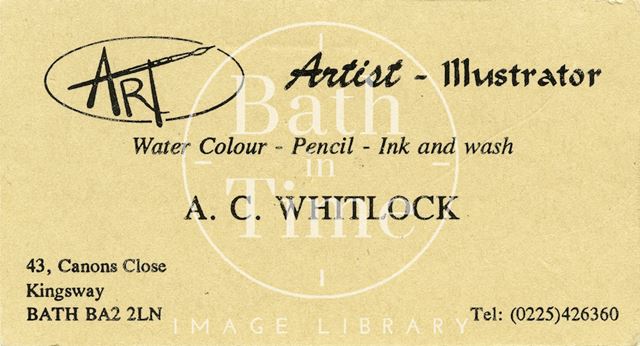 A.C. Whitlock, 43, Canons Close, Kingsway, Bath 1996