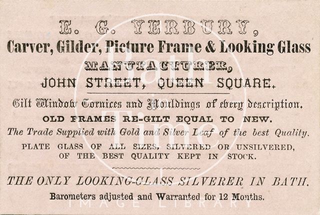 E.G. Yerbury, John Street, Queen Square, Bath c.1862