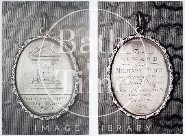 Silver medal of the Bath Volunteer Association 1780