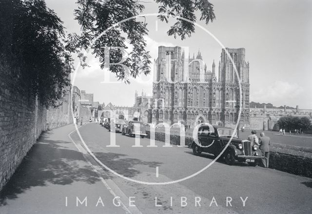 West front of Wells Cathedral, Somerset c.1950