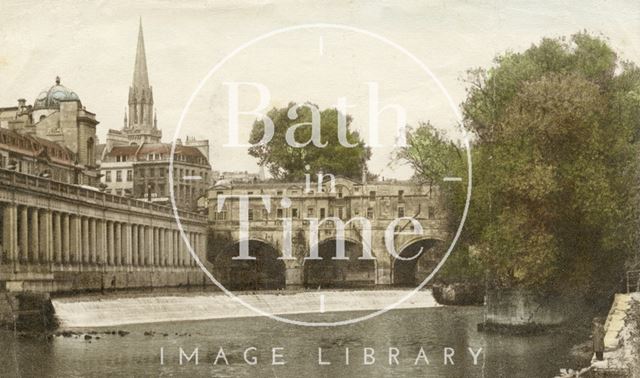 Pulteney Bridge and Grand Parade, Bath c.1940