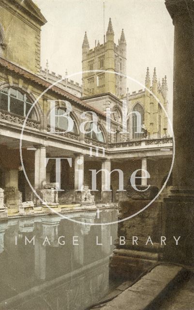 Roman Baths and Bath Abbey c.1940