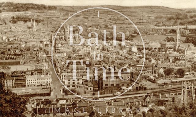 View of Bath from Beechen Cliff c.1940