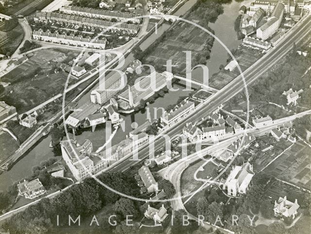 Aerial view of Cook's factory, Twerton, Bath c.1930