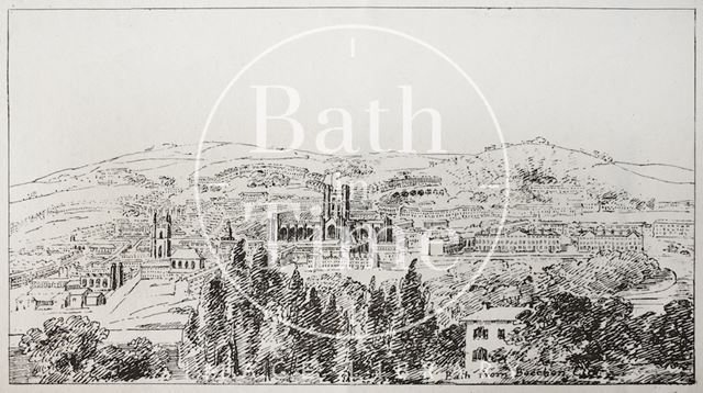 View of Bath from Beechen Cliff c.1820?