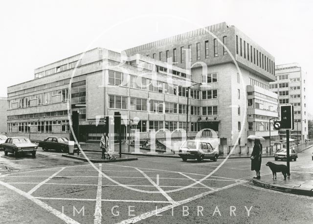 Telephone Exchange, on the corner of Monmouth and Charles Street, Bath 1988