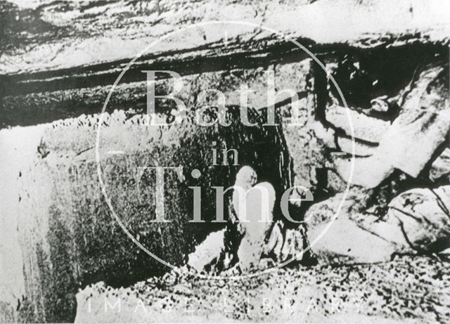 Interior of Hartham Park Quarry, Corsham, Wiltshire 1945-1960