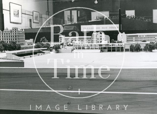 Model of proposed multi-sports centre, Recreation Ground, Bath c.1967