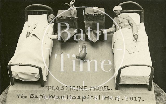 Plasticine model of the Bath War Hospital, Combe Park 1917