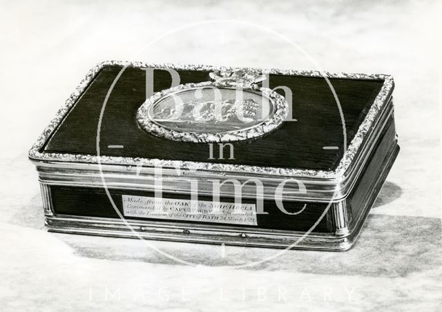 Casket presented with the Freedom of City of Bath 1821