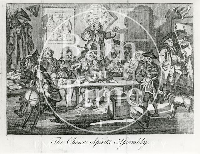 Caricature of the Choice Spirits Assembly 1772