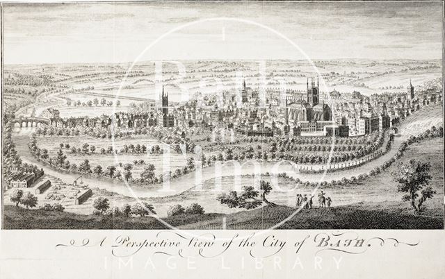 A Perspective View of the City of Bath 1758