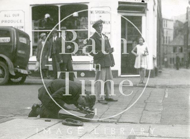 Street Musician, York Street, Bath 1933