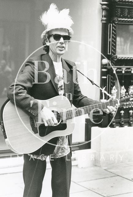 Street busker in Bath 1992