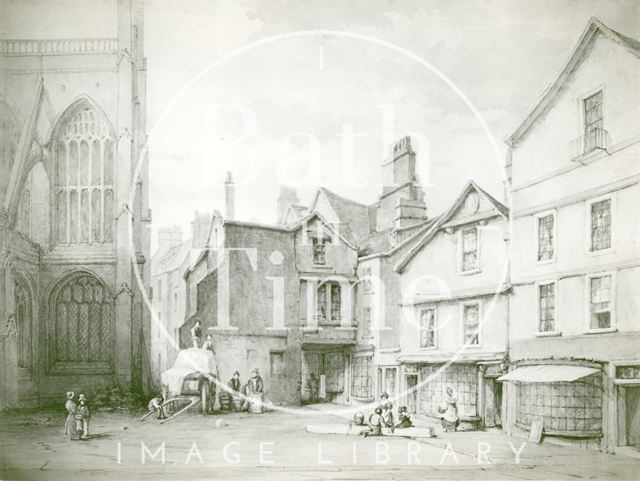 Painting of Wade's Passage, Bath Abbey