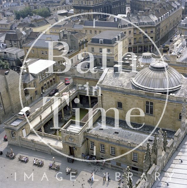 View from the top of Bath Abbey tower 1982