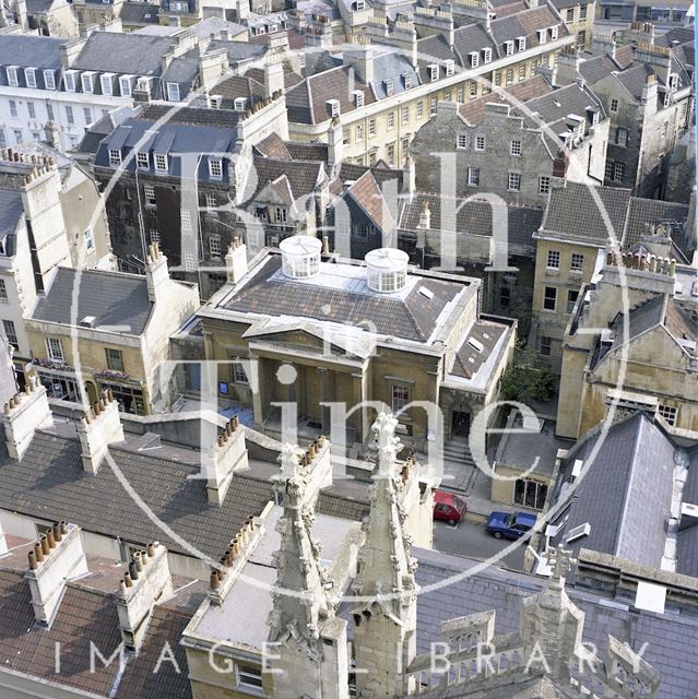 View from the top of Bath Abbey tower 1982