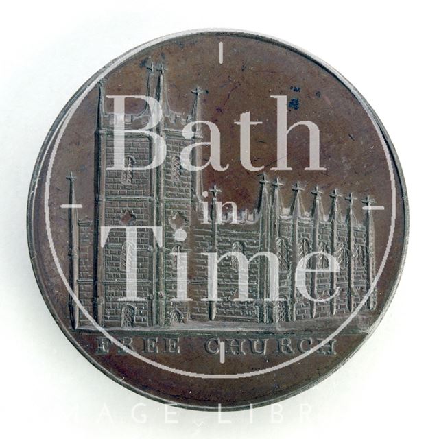 Bath token of the Free Church - Christ Church, Julian Road c.1797-1798